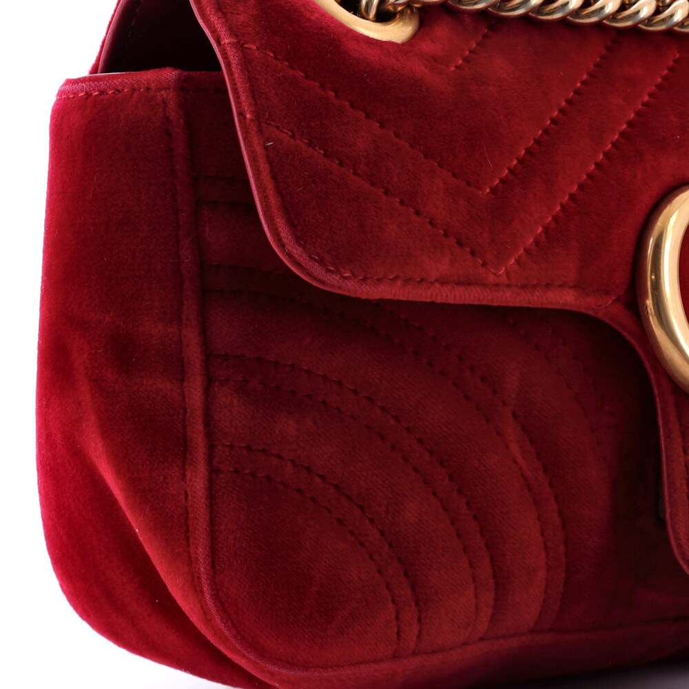 Gucci Gg Marmont Flap Bag Matelasse #244285G93B - Picture 7 of 8